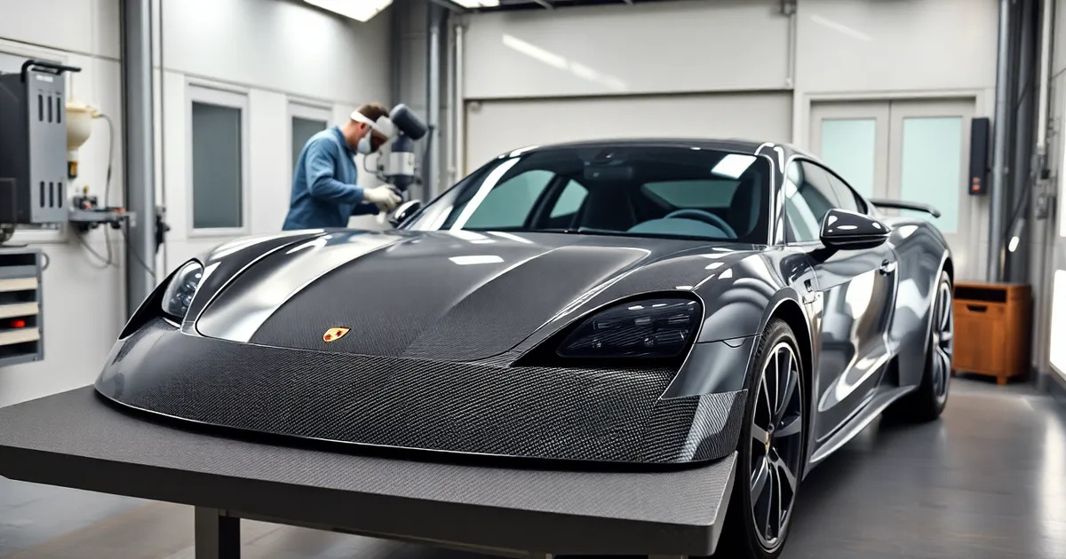 Porsche Taycan Karbon Fiber Parça Boyama Nasıl Yapılır? 2026