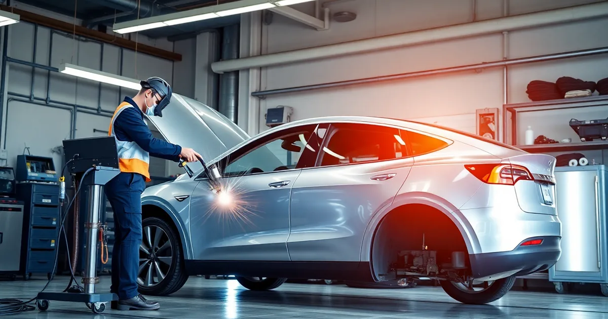 Tesla Model Y Alüminyum Kaporta Onarımı Nasıl Yapılır? 2026 Rehberi